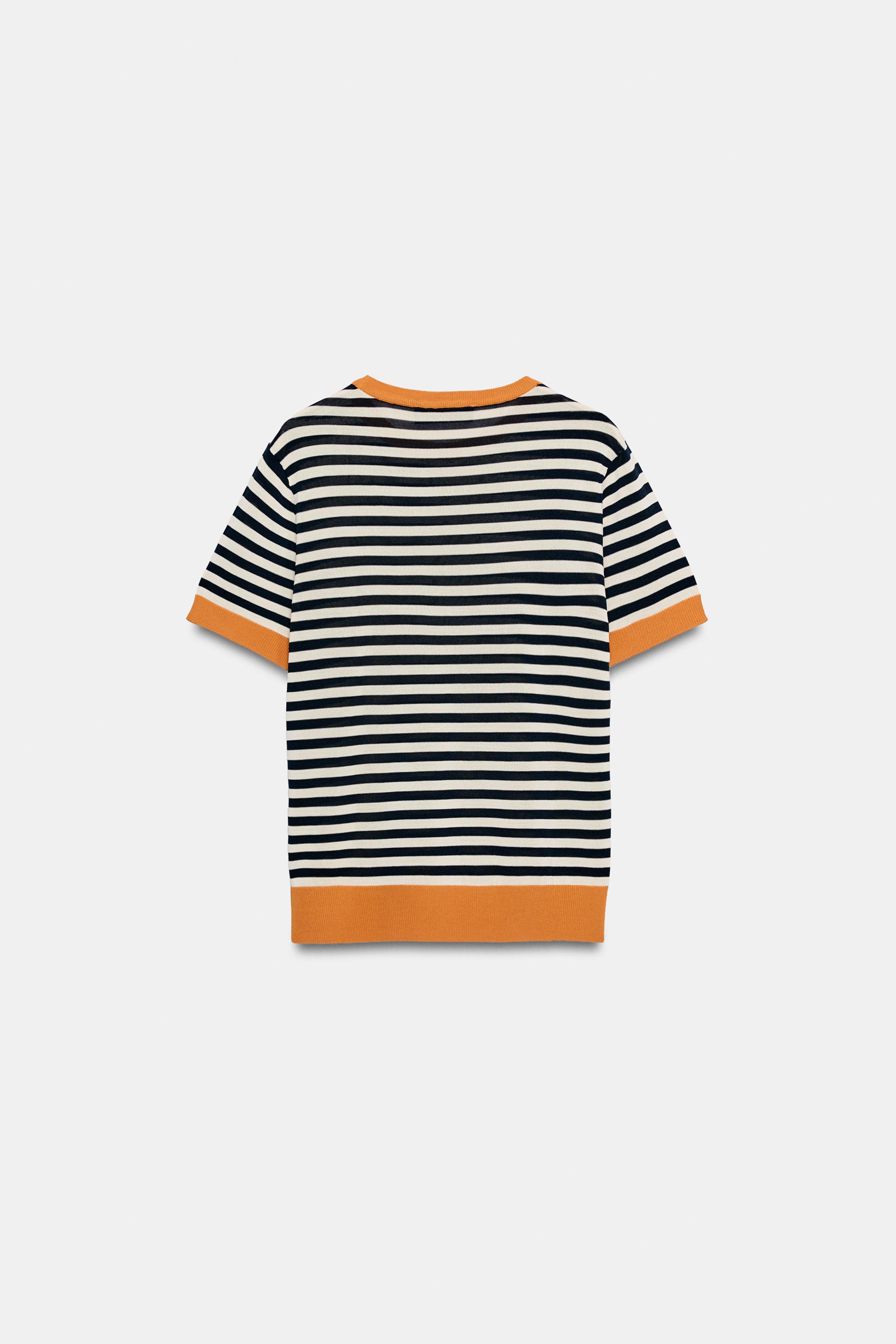 STRIPED KNIT TOP